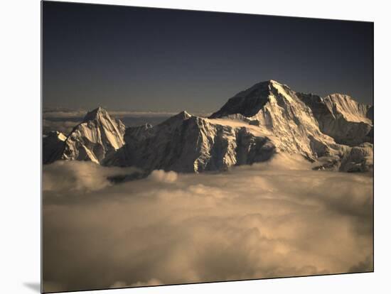 Sunset in Nepal-Michael Brown-Mounted Premium Photographic Print