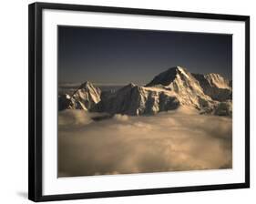 Sunset in Nepal-Michael Brown-Framed Photographic Print