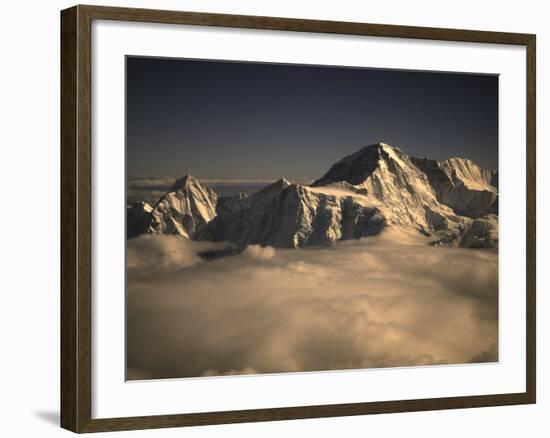 Sunset in Nepal-Michael Brown-Framed Photographic Print