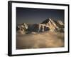 Sunset in Nepal-Michael Brown-Framed Photographic Print