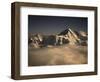 Sunset in Nepal-Michael Brown-Framed Photographic Print