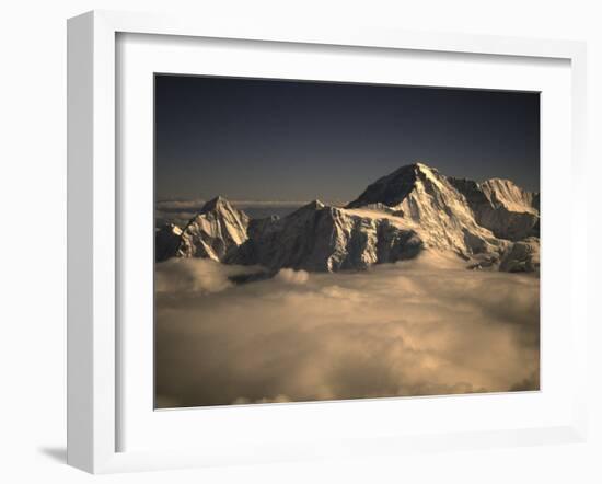 Sunset in Nepal-Michael Brown-Framed Photographic Print