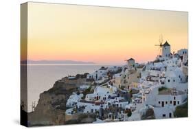 Sunset in Oia, Santorini, Cyclades, Greeced-Katja Kreder-Stretched Canvas