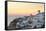 Sunset in Oia, Santorini, Cyclades, Greeced-Katja Kreder-Framed Stretched Canvas