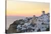 Sunset in Oia, Santorini, Cyclades, Greeced-Katja Kreder-Stretched Canvas