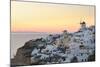 Sunset in Oia, Santorini, Cyclades, Greeced-Katja Kreder-Mounted Photographic Print