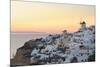 Sunset in Oia, Santorini, Cyclades, Greeced-Katja Kreder-Mounted Photographic Print