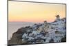 Sunset in Oia, Santorini, Cyclades, Greeced-Katja Kreder-Mounted Photographic Print