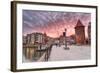 Sunset in Old Town of Gdansk at Motlawa River, Poland-Patryk Kosmider-Framed Photographic Print
