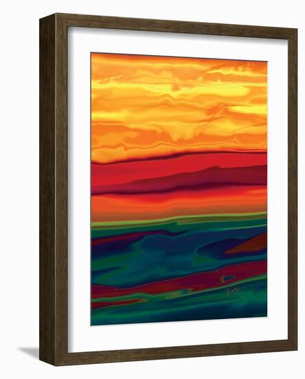 sunset in ottawa valley 1-Rabi Khan-Framed Art Print