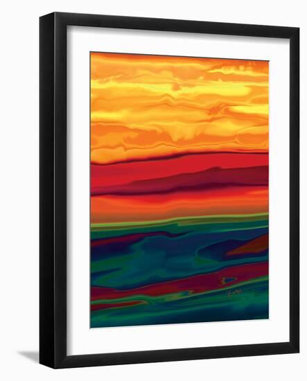 sunset in ottawa valley 1-Rabi Khan-Framed Art Print