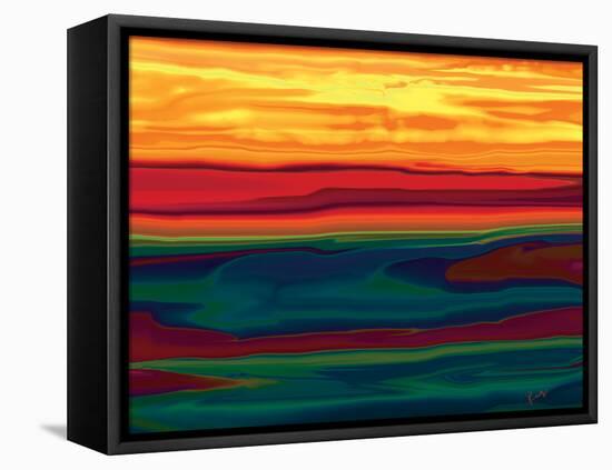 Sunset in Ottawa valley-Rabi Khan-Framed Stretched Canvas