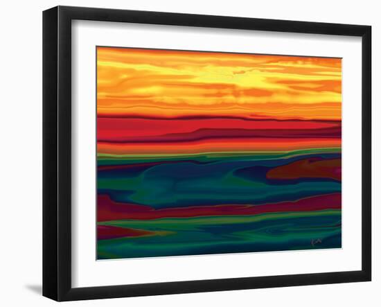 Sunset in Ottawa valley-Rabi Khan-Framed Art Print