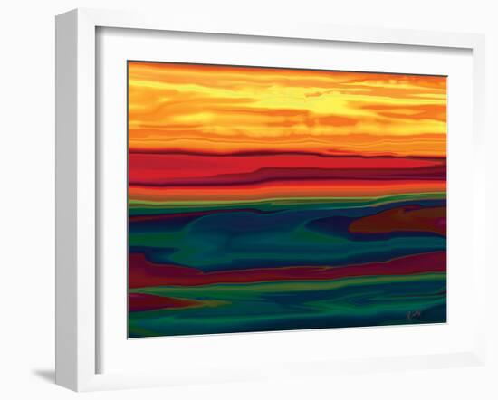 Sunset in Ottawa valley-Rabi Khan-Framed Art Print