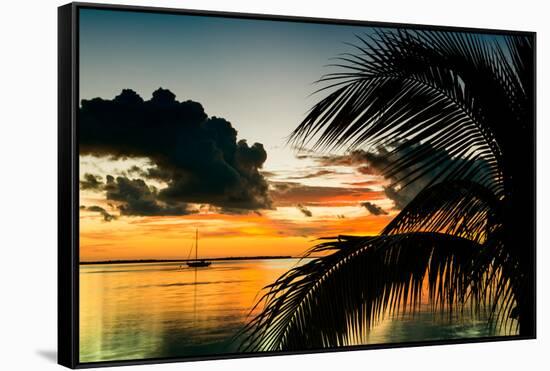 Sunset in Paradise - Florida-Philippe Hugonnard-Framed Stretched Canvas