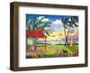 Sunset in Paradise - Tropical Beach - Hawaii - Hawaiian Islands-Robin Wethe Altman-Framed Art Print