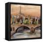 Sunset in Paris I-null-Framed Stretched Canvas