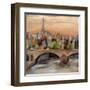 Sunset in Paris I-null-Framed Art Print