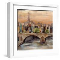 Sunset in Paris I-null-Framed Art Print