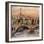 Sunset in Paris I-null-Framed Premium Giclee Print