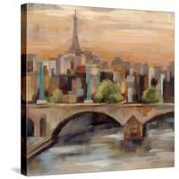 Sunset in Paris I-null-Stretched Canvas