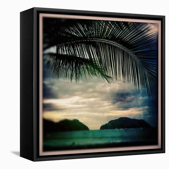 Sunset in Playa Herradura Costa Rica-pablo guzman-Framed Stretched Canvas