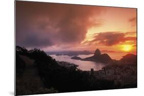 Sunset In Rio-Bent Rej-Mounted Giclee Print