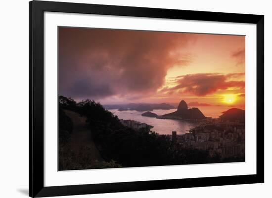 Sunset In Rio-Bent Rej-Framed Giclee Print