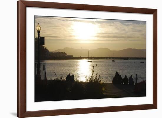 Sunset in San Francisco Bay, California-Anna Miller-Framed Photographic Print