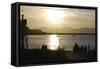 Sunset in San Francisco Bay, California-Anna Miller-Framed Stretched Canvas