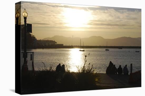 Sunset in San Francisco Bay, California-Anna Miller-Stretched Canvas