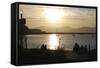 Sunset in San Francisco Bay, California-Anna Miller-Framed Stretched Canvas