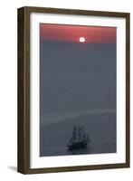 Sunset in Santorini Greece 2-Art Wolfe-Framed Photographic Print
