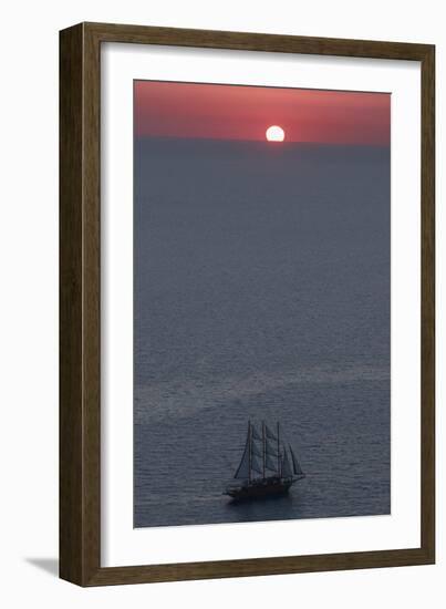 Sunset in Santorini Greece 2-Art Wolfe-Framed Photographic Print