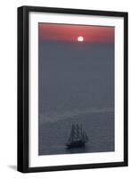 Sunset in Santorini Greece 2-Art Wolfe-Framed Photographic Print