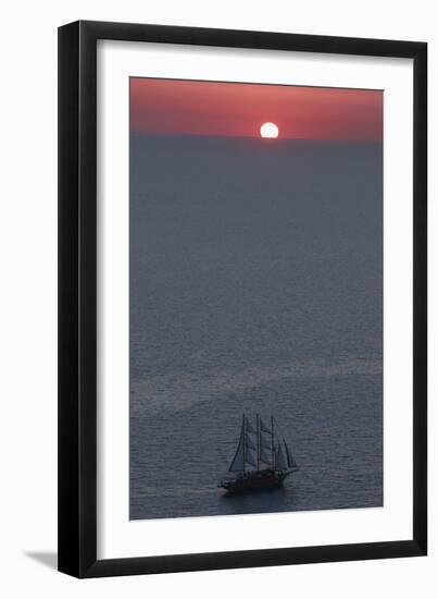 Sunset in Santorini Greece 2-Art Wolfe-Framed Photographic Print