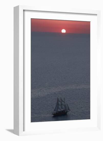 Sunset in Santorini Greece 2-Art Wolfe-Framed Photographic Print