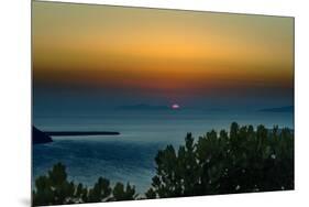 Sunset in Santorini Greece-null-Mounted Photo