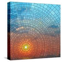 Sunset In Sea-Vertyr-Stretched Canvas