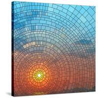 Sunset In Sea-Vertyr-Stretched Canvas