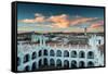 Sunset in Sucre over the Rooftop of the Convent of San Felipe Neri-Alex Saberi-Framed Stretched Canvas