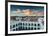 Sunset in Sucre over the Rooftop of the Convent of San Felipe Neri-Alex Saberi-Framed Photographic Print