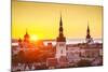 Sunset in Tallinn, Estonia at the Old City.-SeanPavonePhoto-Mounted Photographic Print