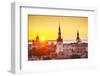 Sunset in Tallinn, Estonia at the Old City.-SeanPavonePhoto-Framed Photographic Print
