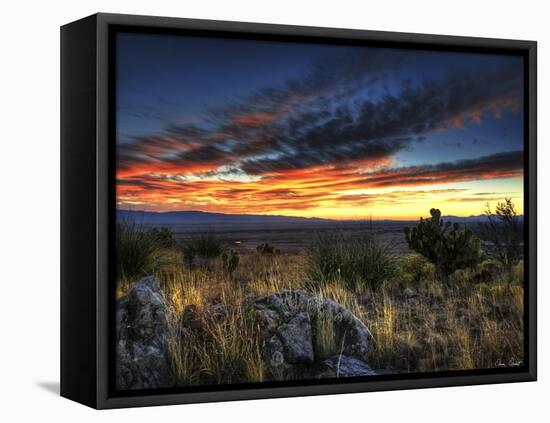 Sunset in the Desert IV-David Drost-Framed Stretched Canvas