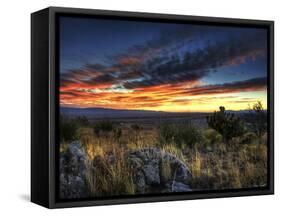 Sunset in the Desert IV-David Drost-Framed Stretched Canvas