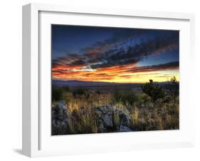 Sunset in the Desert IV-David Drost-Framed Photographic Print