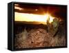 Sunset in the Desert V-David Drost-Framed Stretched Canvas