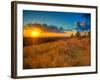 Sunset in the French Countryside-Philippe Manguin-Framed Photographic Print