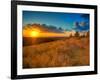 Sunset in the French Countryside-Philippe Manguin-Framed Photographic Print